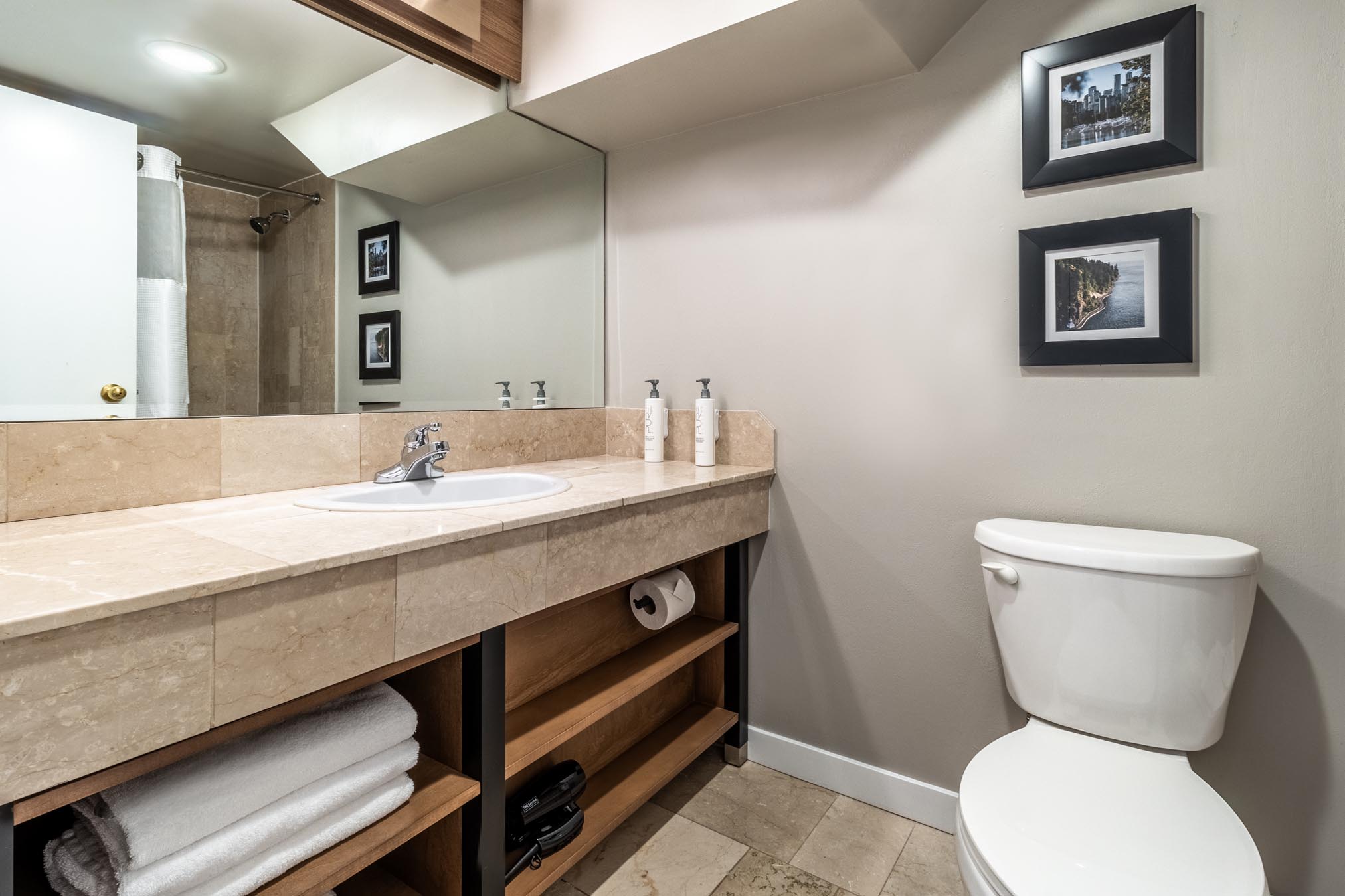 Bathroom in hotel room